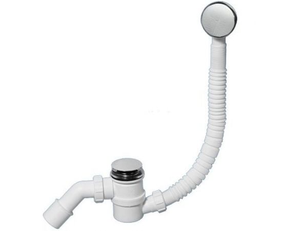 Слив-перелив McAlpine с раздвижным переливом, L330-700 х 34 мм, 70 мм сливной и пробкой-кнопка MRB11 