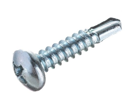 Саморез ZAMETAL 4,8х22 со сверлом и полусфер. головкой, DIN 7504N, оц., 1000 шт ZA081948 – изображение 2