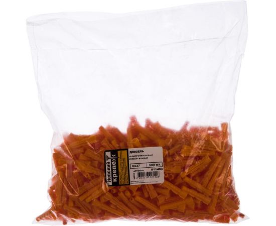 Универсальный дюбель Невский Крепеж 6х37 полипропилен 500 шт. 811483 – изображение 2