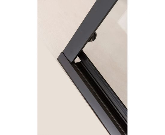 Душевое ограждение с раздвижной дверкой Orange E02-120tb черное – изображение 2