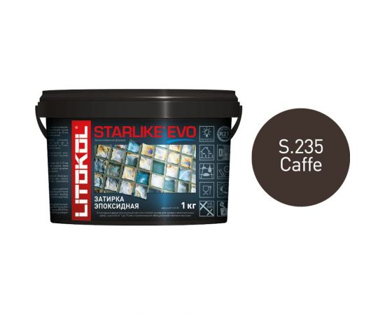 Эпоксидный состав для укладки и затирки мозаики LITOKOL STARLIKE EVO S.235 CAFFE 485300002 – изображение 2