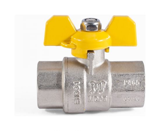 Шаровой кран для газа PROFACTOR PF GAS в/в бабочка 3/4 дюйма PF GBV 334 – изображение 2