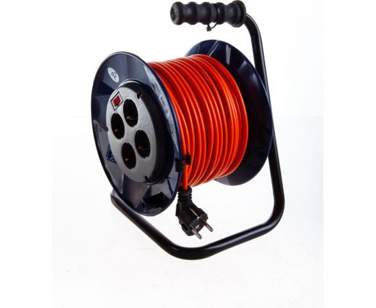 Удлинитель Партнер-Электро PowerLine 4 гн. с/з с выкл. ПВС 3х1 16A 30м UK205C-430DB – изображение 2