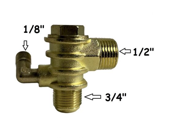 Клапан обратный для компрессора резьба наружная M1/2 Pegas pneumatic 4313 – изображение 3