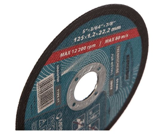 Круг отрезной по металлу (125х1.2х22.2 мм) GROSS 74369 – изображение 3