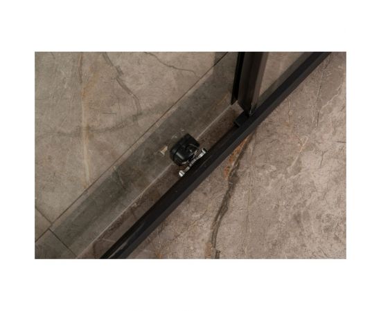 Душевое ограждение с раздвижной дверкой Orange E02-120tb черное – изображение 4