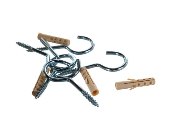 Крюк-шуруп ЕВРОПАРТНЕР Zn d5,4хL80 мм 6 шт. 13 0632 2 – изображение 4