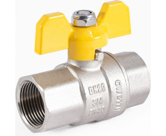 Шаровой кран для газа PROFACTOR PF GAS в/в бабочка 3/4 дюйма PF GBV 334 – изображение 4
