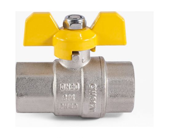 Шаровой кран для газа PROFACTOR PF GAS в/в бабочка 3/4 дюйма PF GBV 334 – изображение 5