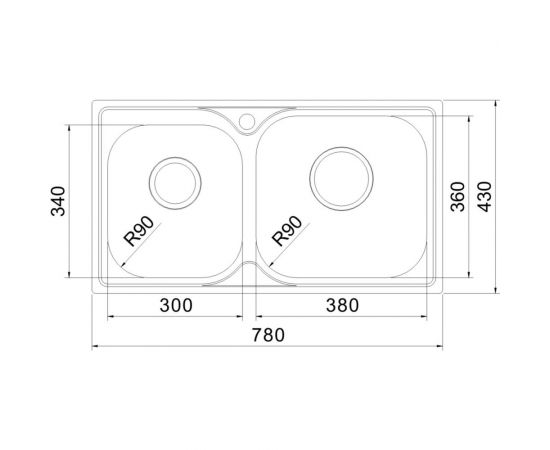 Врезная кухонная мойка Oulin OL-H9819 – изображение 5