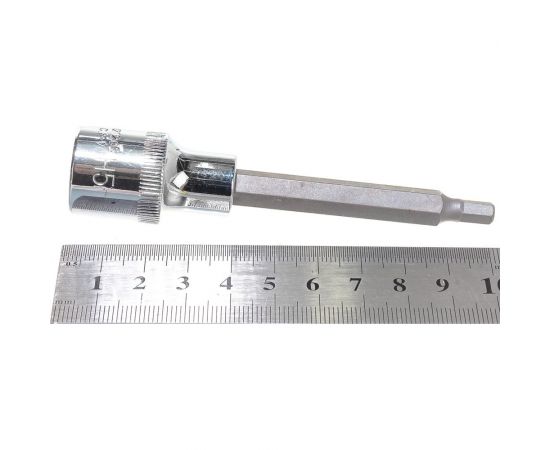 Насадка торцевая 1/2""DR с вставкой-битой Н5, 100 мм Ombra 121205 – изображение 5