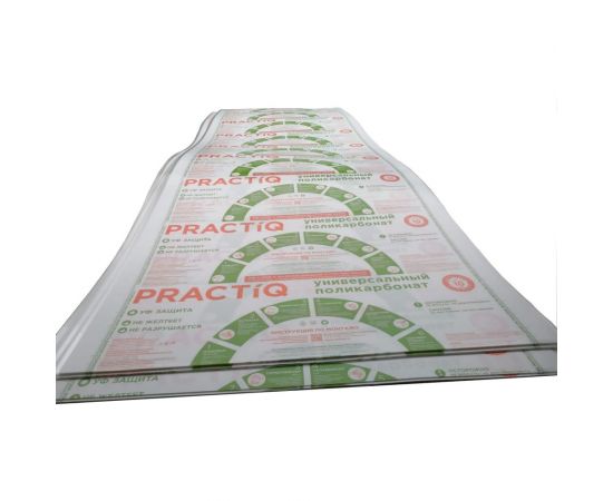 Поликарбонат АКТИВАГРО.РФ PRACTIQ 2100x6000x4 мм, плотность 0.52 кг/м2, 2 листа 026 