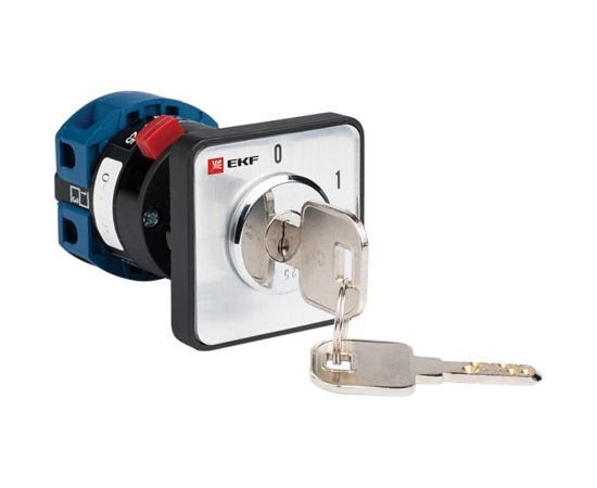Кулачковый переключатель EKF ПК-1-112 10А 2P «0-1» с ключом PROxima SQpk-1-112-10 