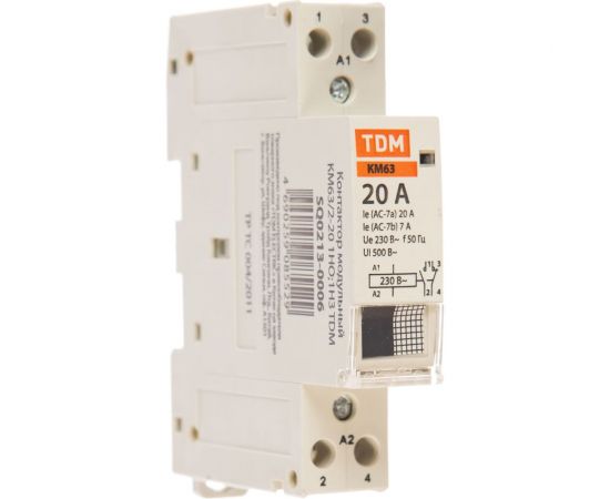 Модульный контактор TDM КМ63/2-20 1НО;1НЗ SQ0213-0006 