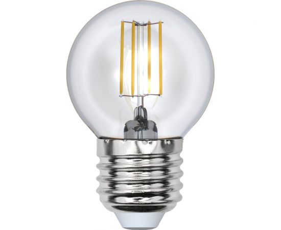 Светодиодная лампа Uniel LED-G45-5W/WW/E27/CL/DIM GLA01TR диммируемая. UL-00002868 