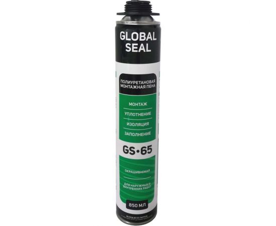 Монтажная профессиональная пена GlobalSeal GS-65 850 мл 3651919 