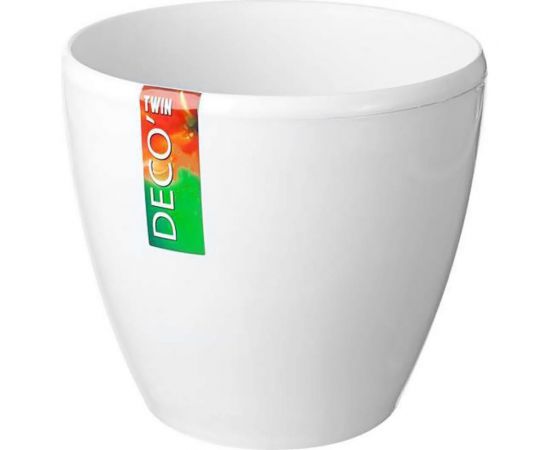 Горшок SANTINO ДЕКО ТВИН 5.8 л, 22.5х19 см, белый 049659 