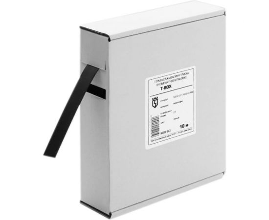 Трубка термоусадочная T-BOX 20/10 синий 10м КВТ 65638 