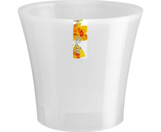 Горшок SANTINO АРТЕ 0.6 л, 11х9.7 см, прозрачный/прозрачный 049090 