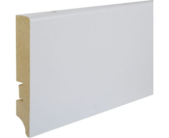 Плинтус Смартпрофайл Пеинт 100A (100 мм; 2.4 м; МДФ; Белый под покраску) GRACE УТ000024565 