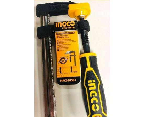 F-образная струбцина INGCO 50x150 мм HFC020501 – изображение 2