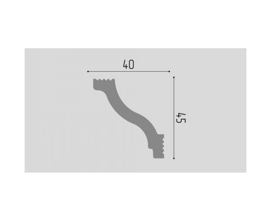 Карниз П04 Де-Багет 40/45 – изображение 2