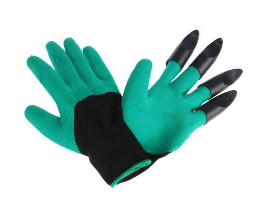 Садовые нейлоновые перчатки Greengo, покрытие латекс, Землеройки для левши 3036173 – изображение 2