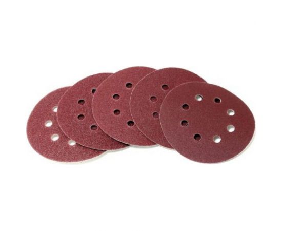 Набор кругов шлифовальных самоцепляющихся (5 шт; 115 мм) ROCKFORCE RF-SD115 – изображение 2