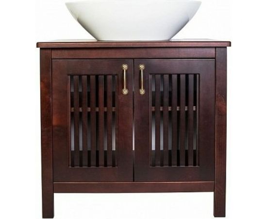 Напольная тумба с раковиной Orange Capri-2 75 см, орех OCN-75TU+RA – изображение 2