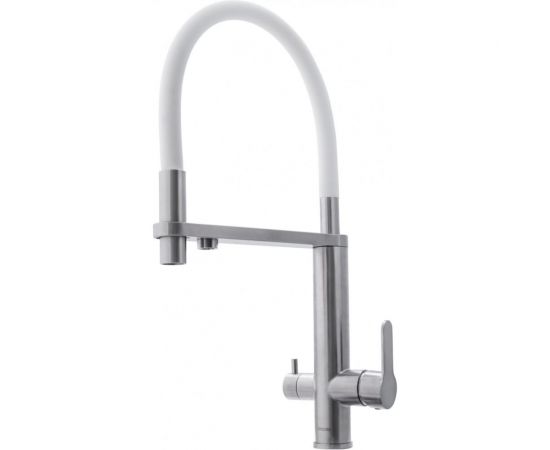 Смеситель для кухни Swedbe Selene Plus с вытяжным белым шлангом 8441 – изображение 2