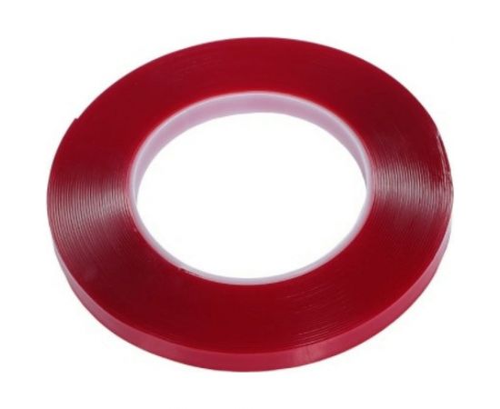 Прозрачная, двусторонняя, акриловая клейкая лента TORSO 10 мм х 10 м 4293600 – изображение 2