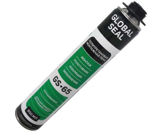 Монтажная профессиональная пена GlobalSeal GS-65 850 мл 3651919 – изображение 2