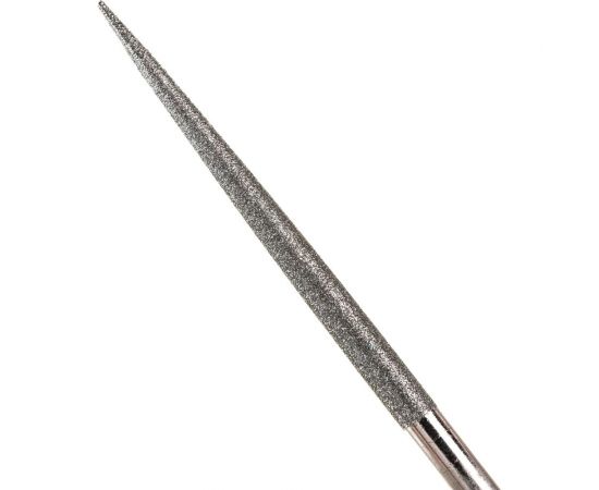 Алмазный надфиль CNIC круглый L160x4 с обрезиненной ручкой 25129 – изображение 3