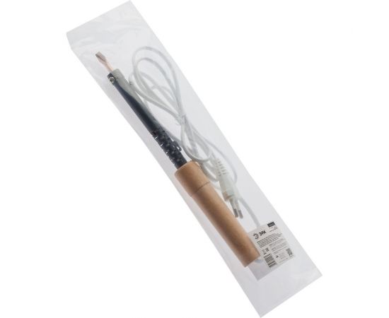 Паяльник с деревянной рукояткой ЭРА ЭПСН 230 В, 65 Вт, PLR0165W Б0046953 – изображение 3