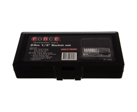 Набор длинных и коротких головок FORCE 6 граней 2253 – изображение 3