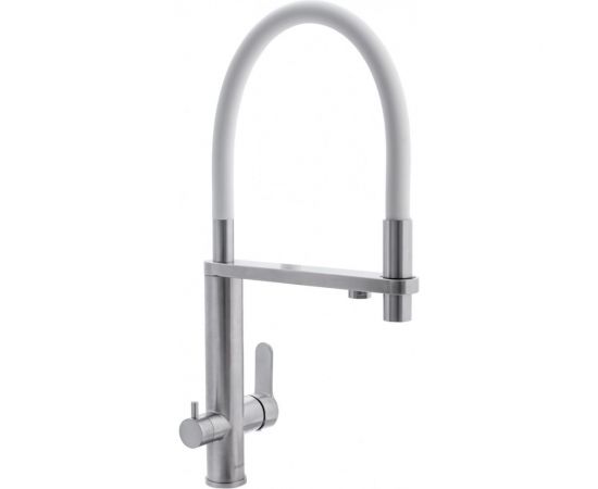 Смеситель для кухни Swedbe Selene Plus с вытяжным белым шлангом 8441 – изображение 3