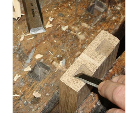 Косая правая стамеска с ручкой NAREX WOOD LINE PLUS 26 мм 811126 – изображение 3