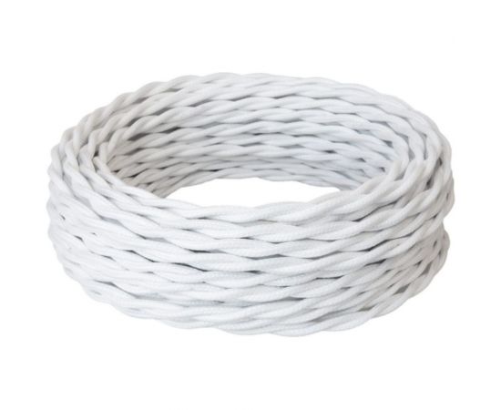 Силовой кабель Retro Electro, ретро, 3х2,5, белый, длина бухты 50 2254761 – изображение 4