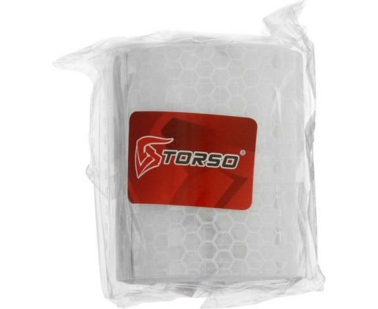 Светоотражающая самоклеящаяся лента TORSO белая, 5 см х 3 м 4330993 – изображение 4