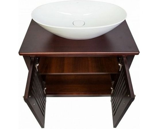 Напольная тумба с раковиной Orange Capri-2 75 см, орех OCN-75TU+RA – изображение 4