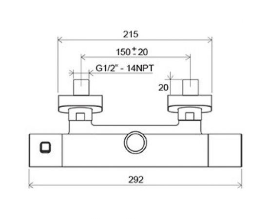 Душевая стойка со смесителем термостатом и ручным душем Ravak TD 091.00/150 X070103 00000054185 – изображение 5