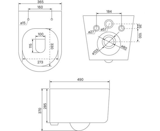 Подвесной безободковый унитаз IDDIS Stone STORDSEi25 – изображение 9