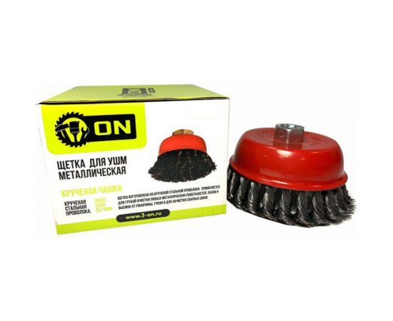 Щетка металлическая ON крученая чашка (100 мм; М14) для УШМ 20-04-100 