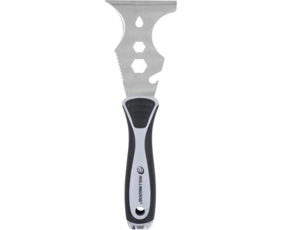 Многофункциональный шпатель-скребок Rollingdog 12 в 1, нержавеющая сталь 430 50019 
