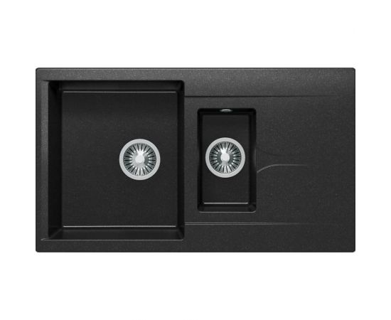 Кухонная мойка Polygran BRIG-870 (№16 Черный) 627383 