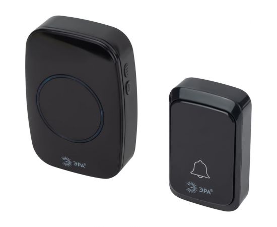 Дверной звонок ЭРА C88 беспроводной, от сети, черный, 36 мелодий Б0054087 