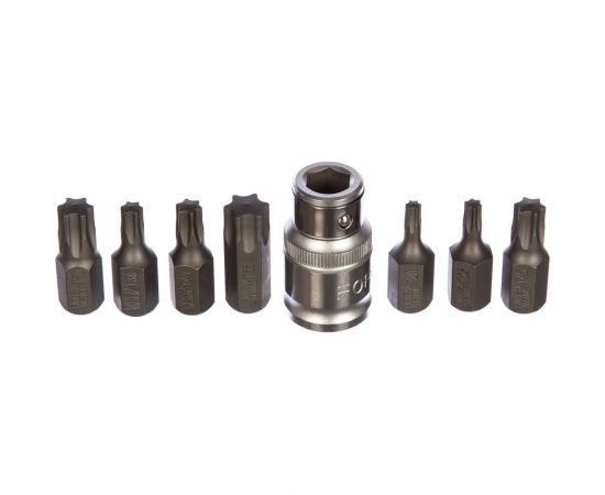 Набор бит Torx 30 мм с держателем (T20; T25; T30; T40; T45; T50; T55) FORCE 4081 