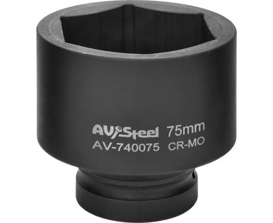 Головка ударная шестигранная (75 мм; 1DR) AV Steel AV-740075 