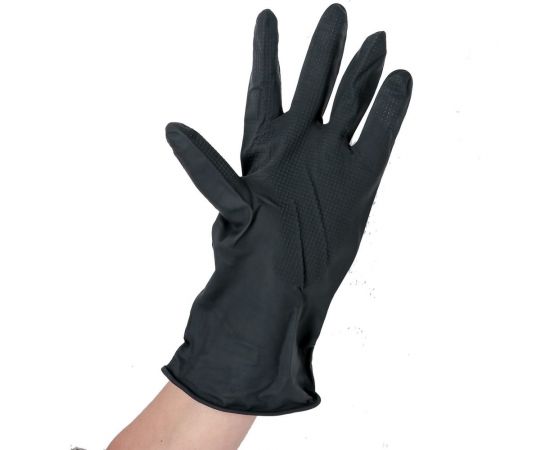 Хозяйственные защитные химически стойкие перчатки Доляна латекс, 55 г, размер L 2369324 