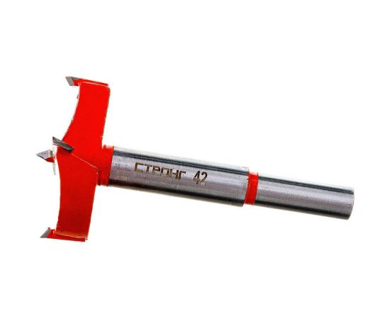 Фреза Форстнера по дереву с победитовыми напайками 42 мм Strong СТK-07300042 